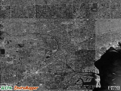 Coral Gables satellite photo by USGS