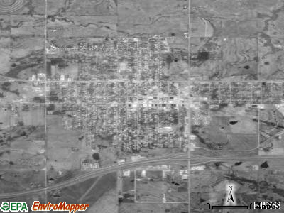 Okemah satellite photo by USGS