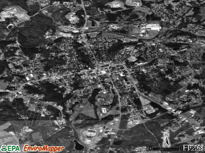 Pickens satellite photo by USGS