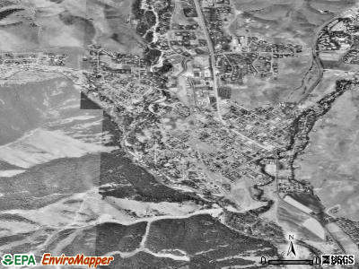 Ketchum satellite photo by USGS