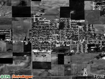 New Baden satellite photo by USGS