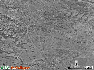 Danville satellite photo by USGS
