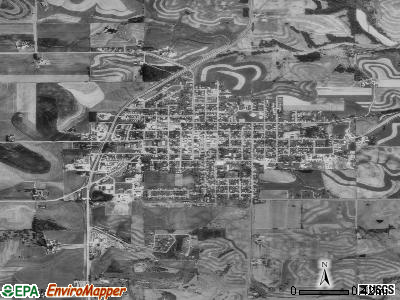 Caledonia satellite photo by USGS