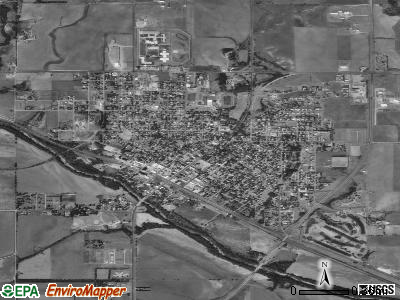 Ellsworth satellite photo by USGS