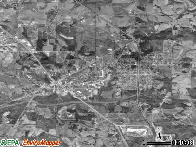 Hanceville satellite photo by USGS