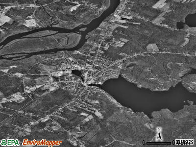 Lincoln satellite photo by USGS
