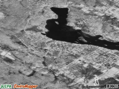 Coventry Lake satellite photo by USGS