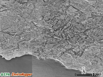 Rancho Palos Verdes satellite photo by USGS