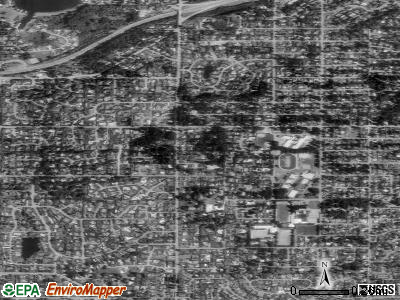 Clyde Hill satellite photo by USGS