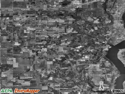 Afton satellite photo by USGS