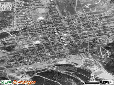 Leadville satellite photo by USGS