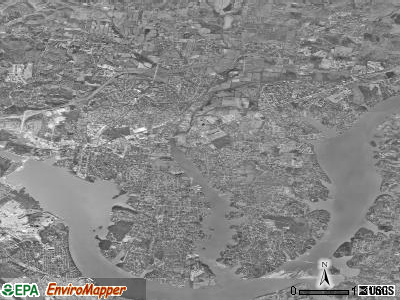 Hendersonville satellite photo by USGS