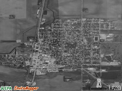 Sibley satellite photo by USGS