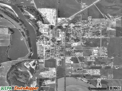 Harrisburg satellite photo by USGS