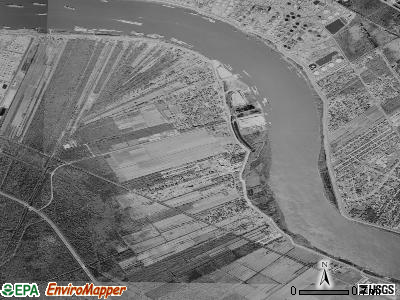 Hahnville satellite photo by USGS