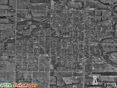 Burlington satellite photo by USGS