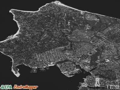 Sands Point satellite photo by USGS