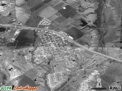 Crandall satellite photo by USGS