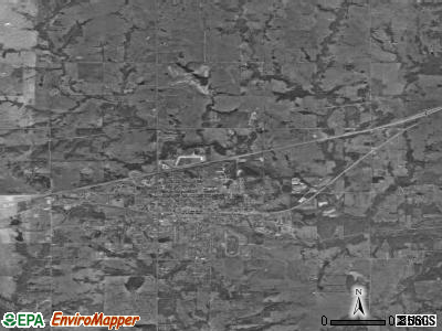 Stroud satellite photo by USGS