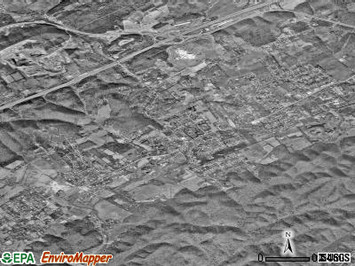 Walnut Hill satellite photo by USGS