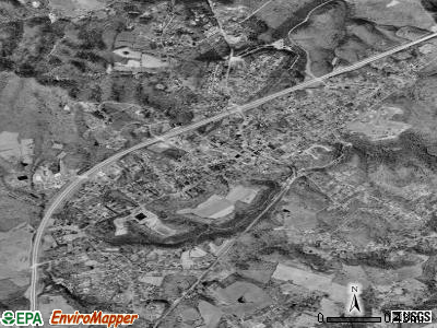 Fayetteville satellite photo by USGS