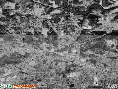 Glen Raven satellite photo by USGS