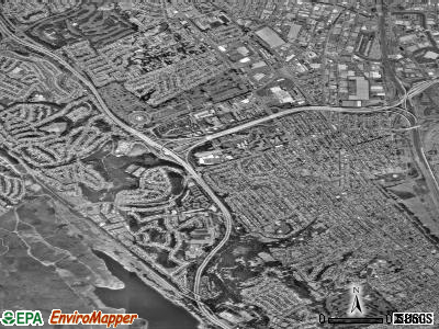 San Bruno satellite photo by USGS
