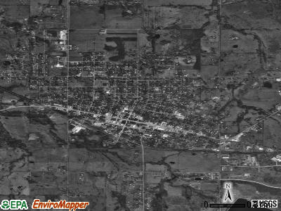 Stigler satellite photo by USGS