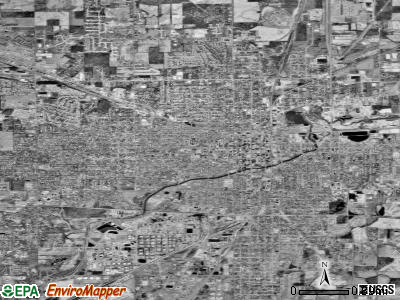 Lima satellite photo by USGS