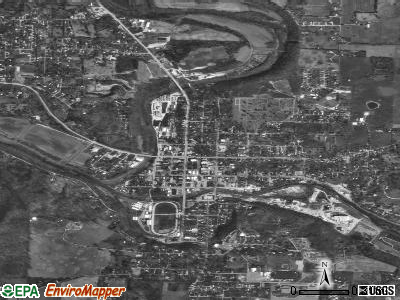 Corydon satellite photo by USGS