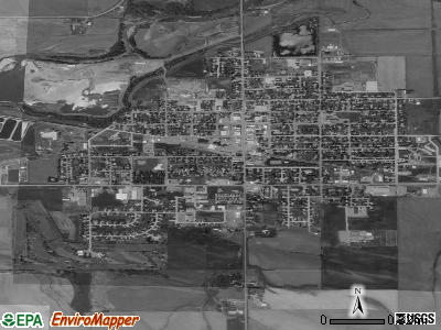Rock Valley satellite photo by USGS