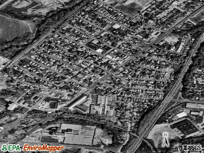 Elmwood Place satellite photo by USGS
