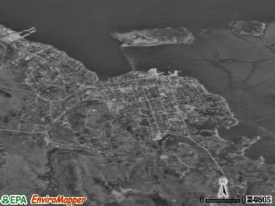 Bar Harbor satellite photo by USGS