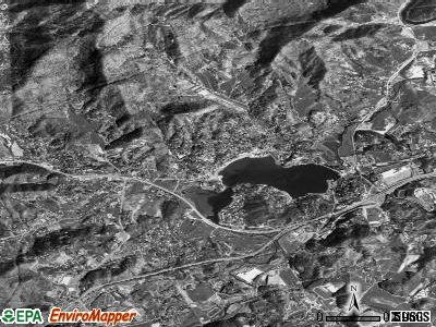 Lake Junaluska satellite photo by USGS
