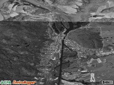Whitehall satellite photo by USGS