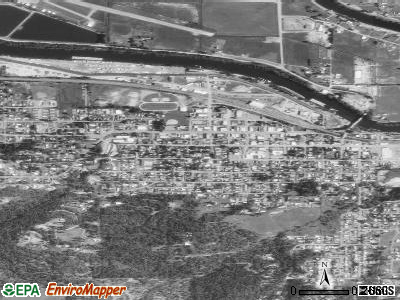 St. Maries satellite photo by USGS