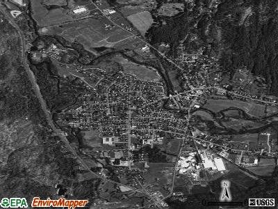 Granville satellite photo by USGS