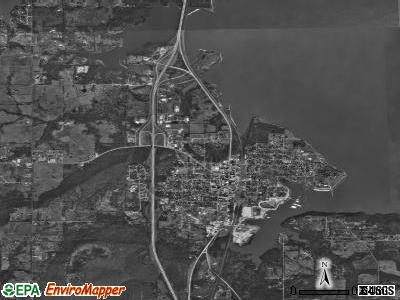 Eufaula satellite photo by USGS