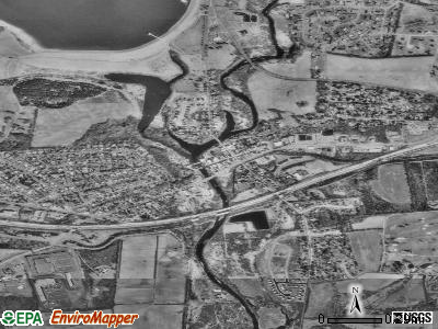 Clinton satellite photo by USGS