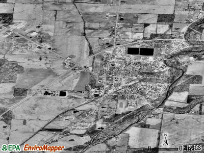 Sunbury satellite photo by USGS
