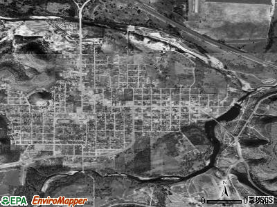 Junction satellite photo by USGS