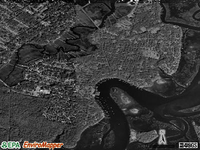 Isle of Hope satellite photo by USGS