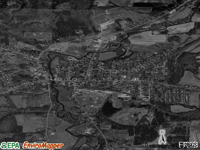 Attica satellite photo by USGS