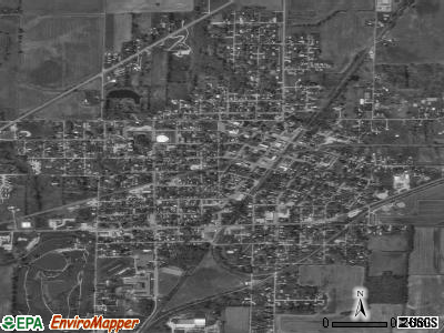 Oakland City satellite photo by USGS