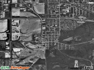 Delhi satellite photo by USGS