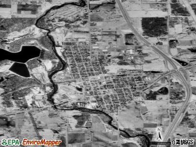 Milaca satellite photo by USGS