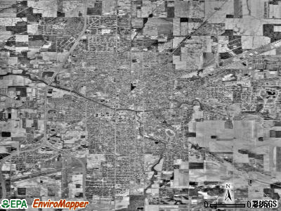 Haltom City satellite photo by USGS