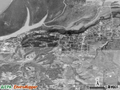 Hickman satellite photo by USGS