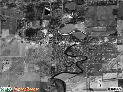 Chesaning satellite photo by USGS