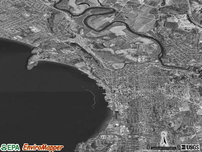 Burlington satellite photo by USGS
